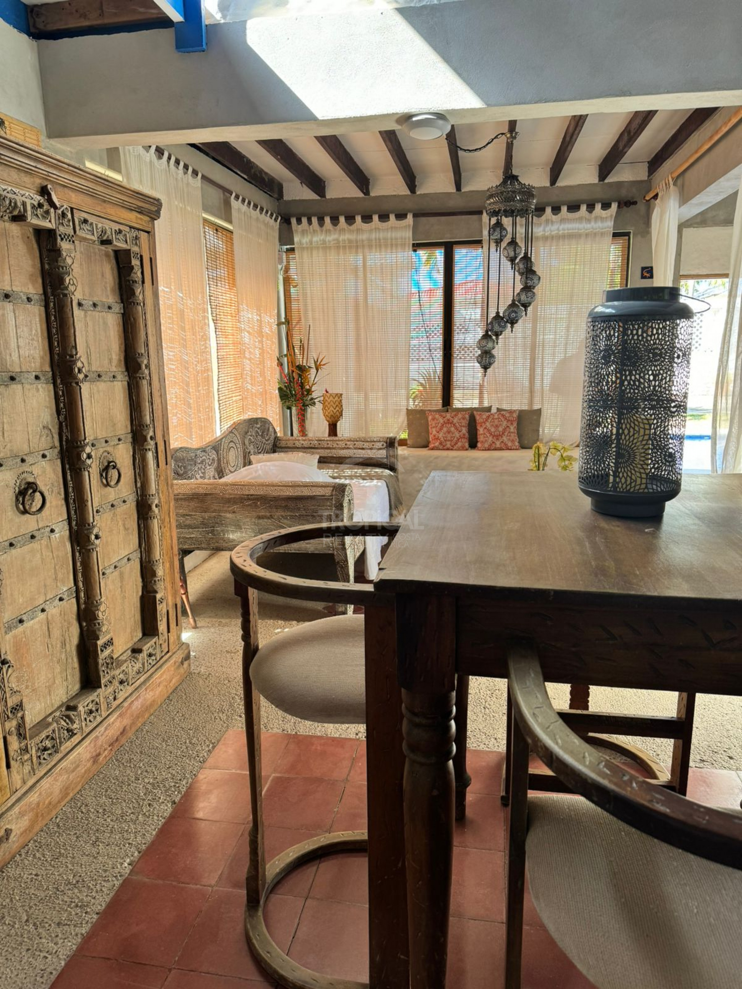 Rustic Beach Home with Private Pool – Playa Tivives | SOLD