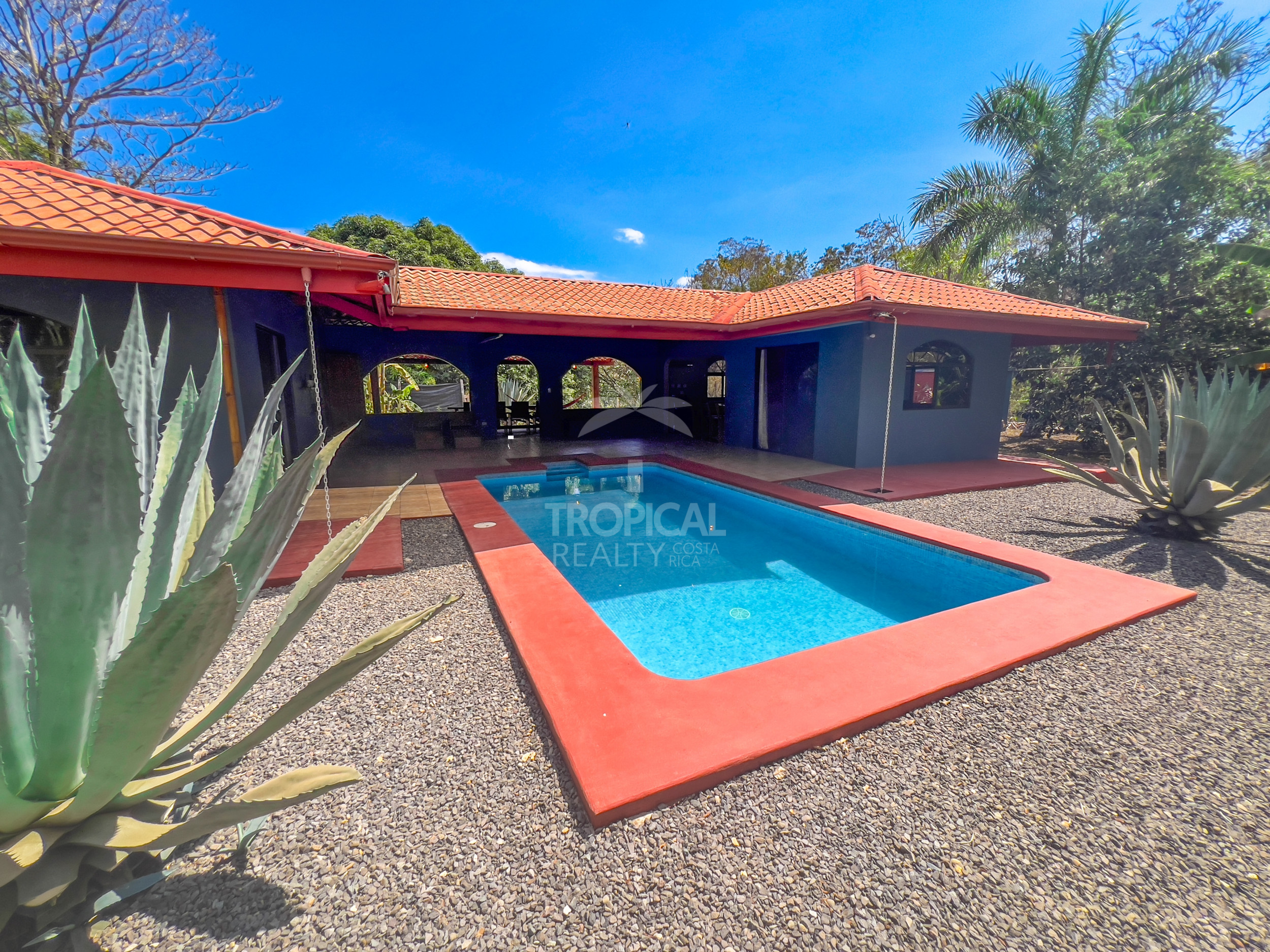 Santa Teresa Hacienda-Style Poolhouse for Sale – Turnkey Rental, Furnished, and Equipped