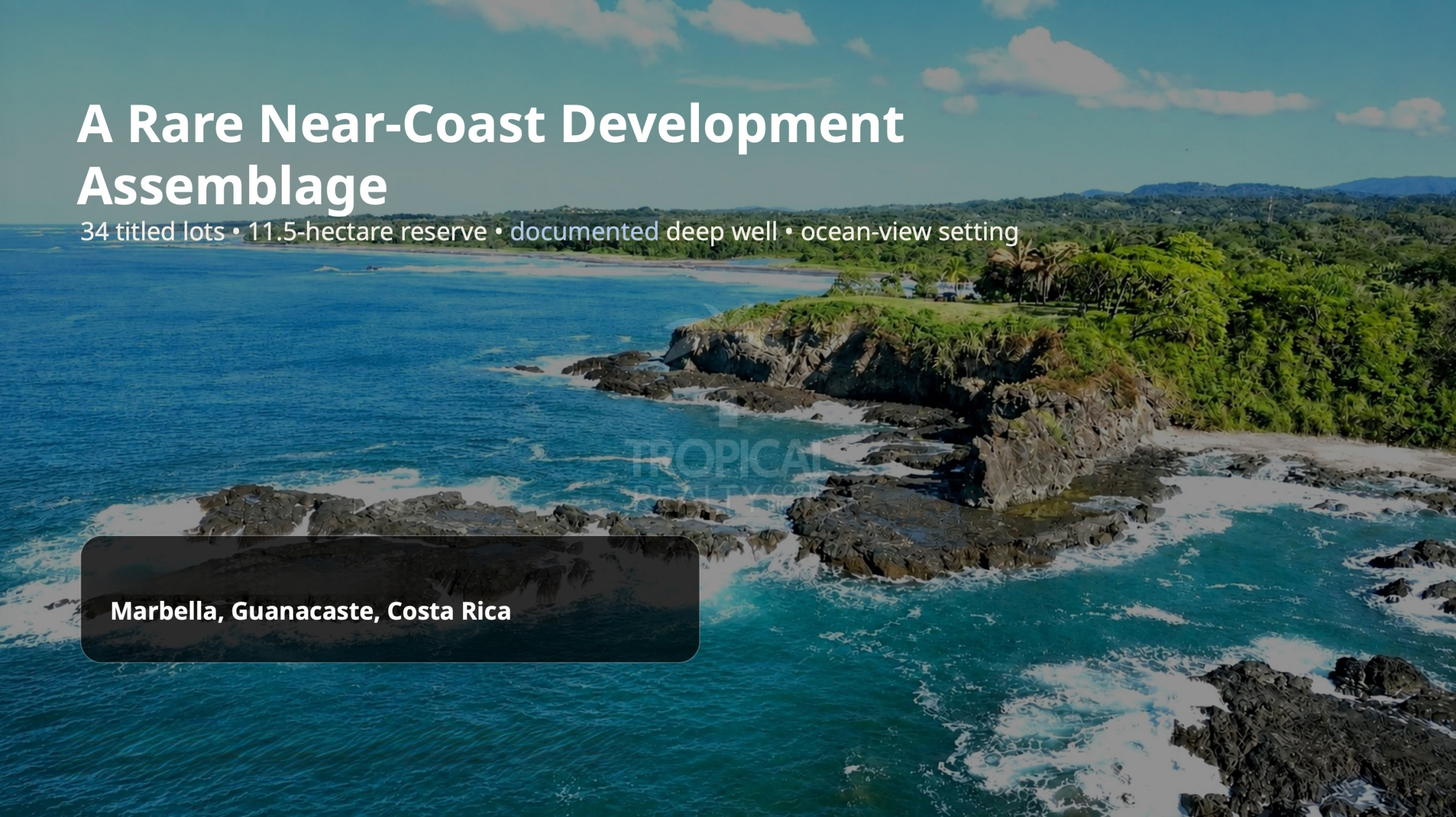 Land near the beach Costa Rica for development