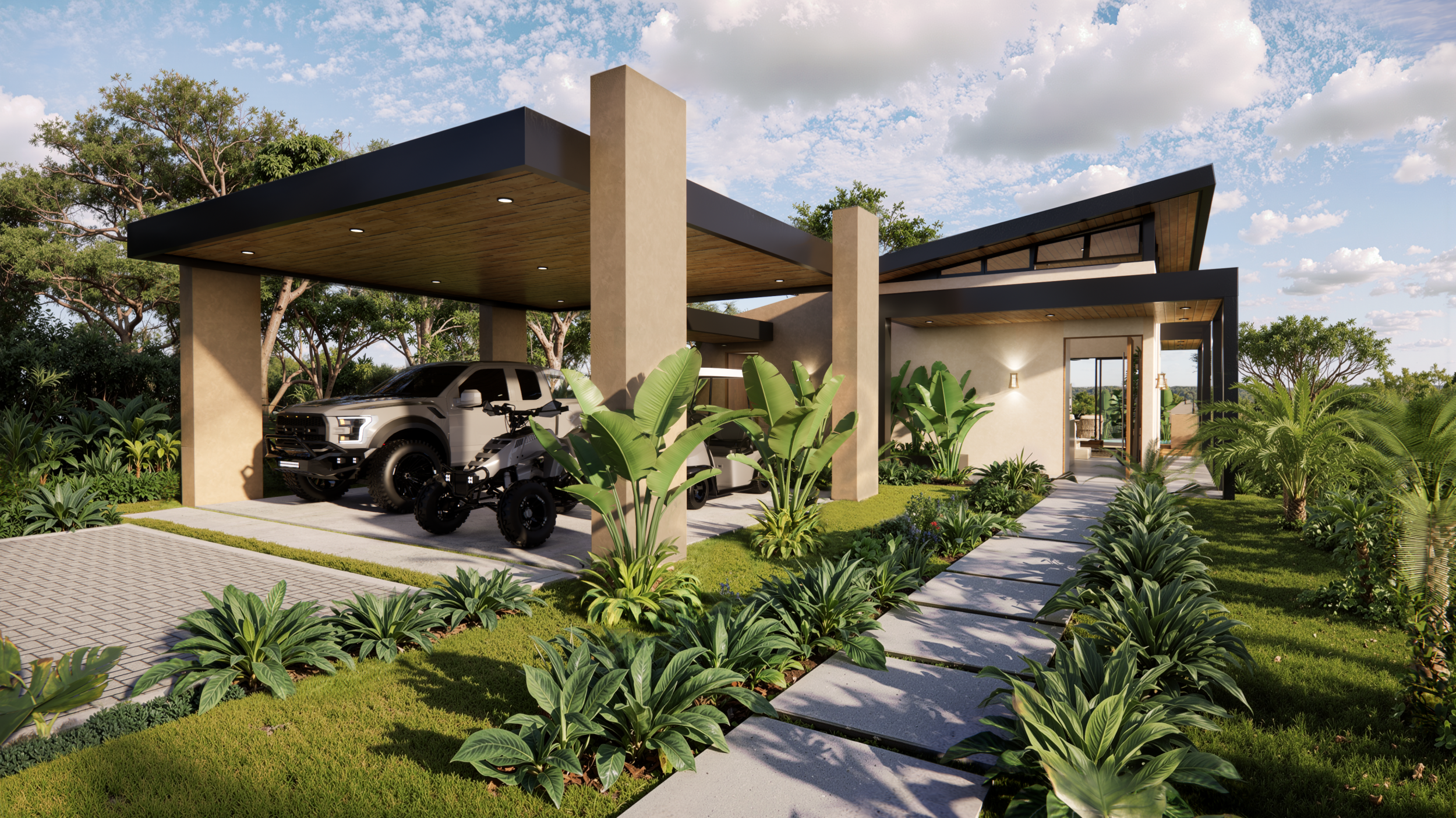 Contemporary Home for Sale in Corozalito with Private Pool and Exclusive Tropical Setting