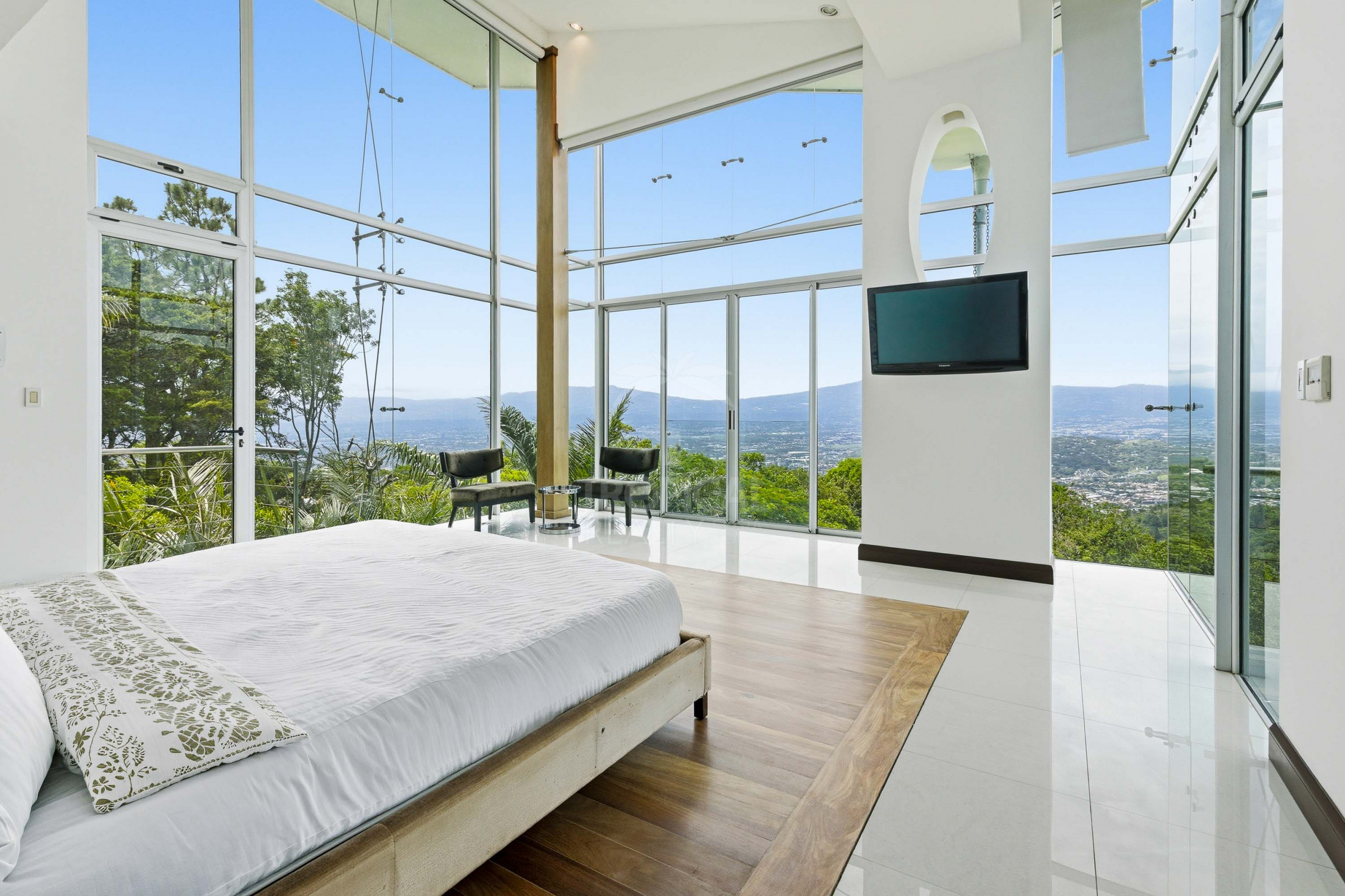 Luxury Contemporary Estate for Sale in Santa Ana with Panoramic Valley and Mountain Views