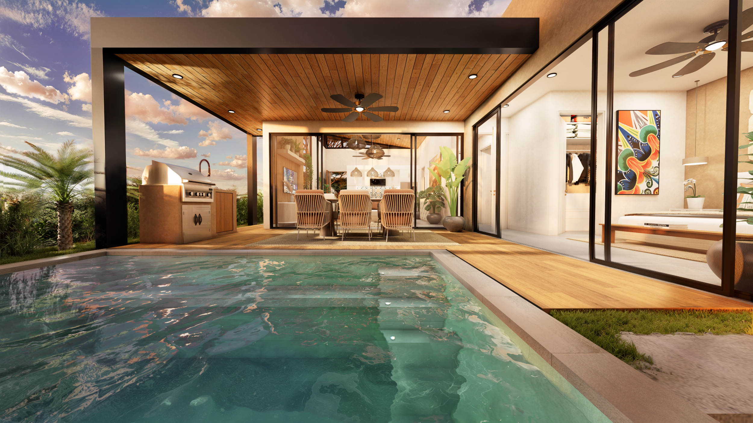 Contemporary Home for Sale in Corozalito with Private Pool and Exclusive Tropical Setting