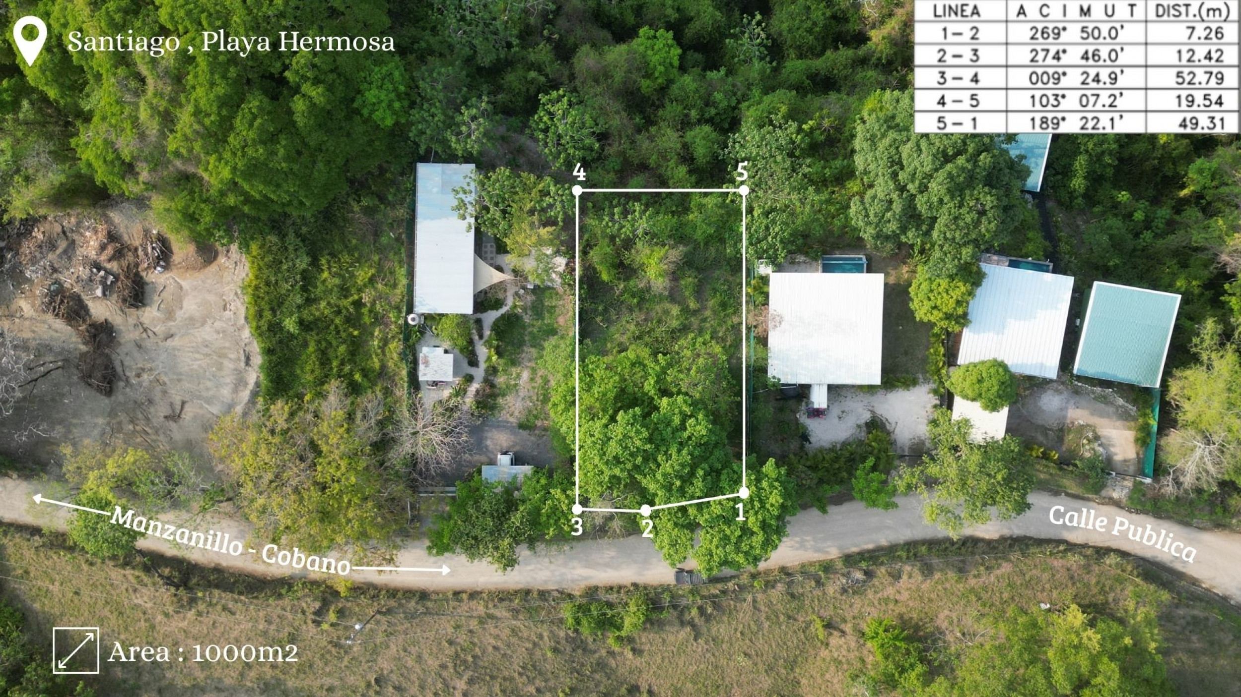 For Sale: Beautiful Lot in Santiago, 5 Minutes from Playa Hermosa – $175,000