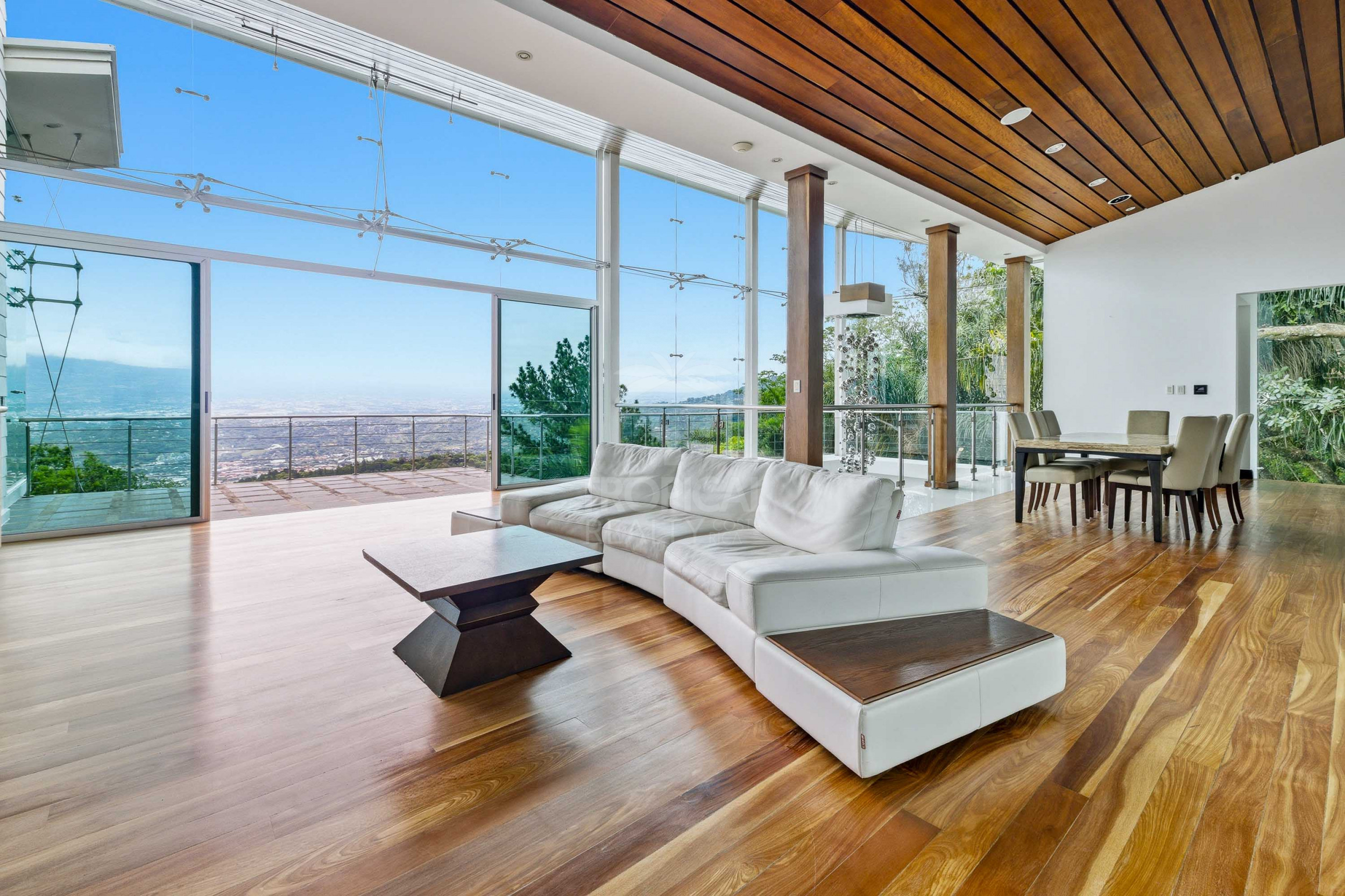 Luxury Contemporary Estate for Sale in Santa Ana with Panoramic Valley and Mountain Views