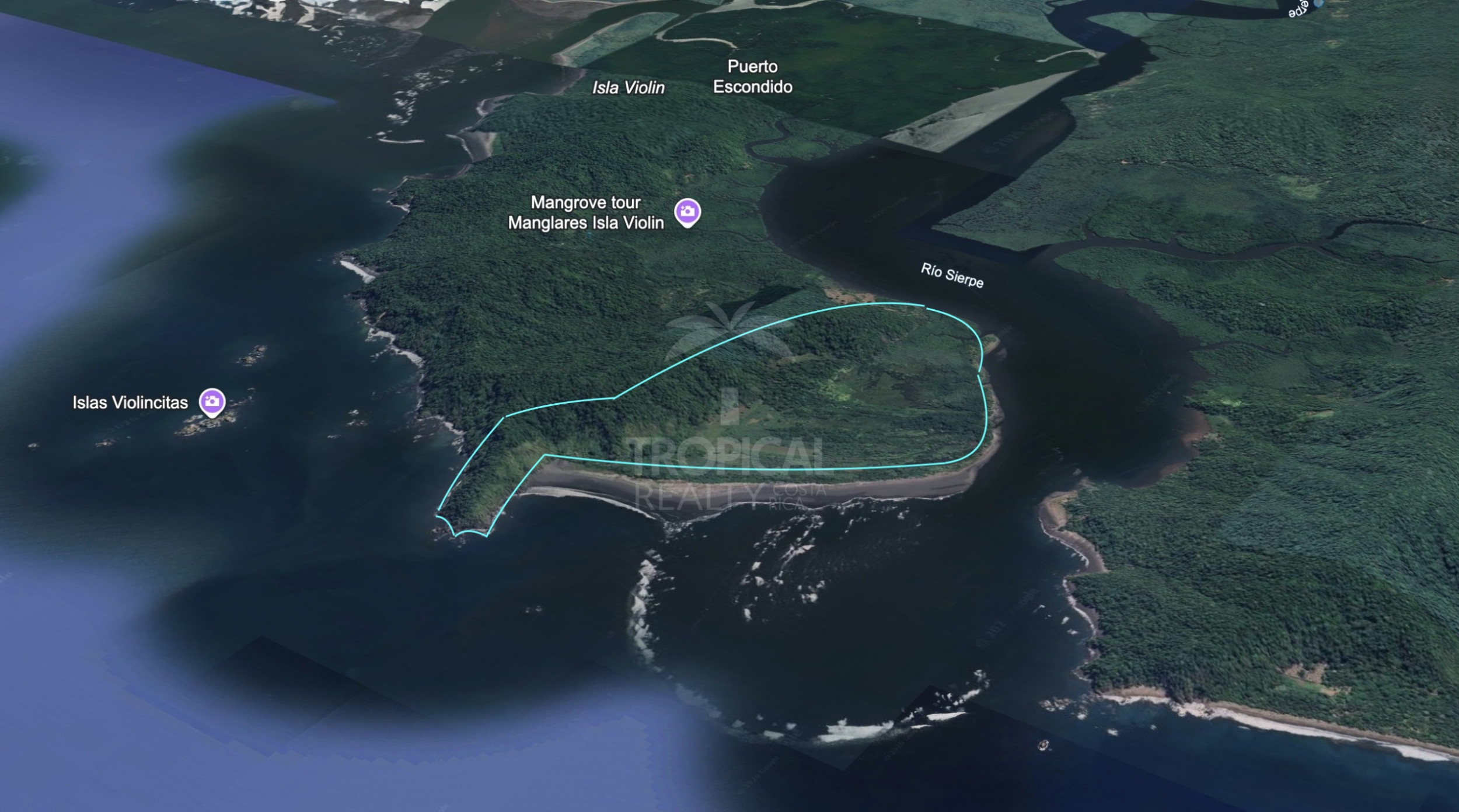 Island for Sale in Sierpe, Osa – 259 Hectares of Nature, Beaches & Development Potential